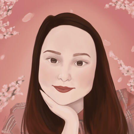 Client's beautiful Girlfriend who loves the color pink! (Commissioned)