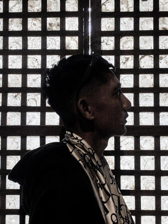 Sillhoute portrait of a friend